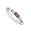 Amethyst and Diamond Stacking Ring