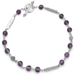 Amethyst Beaded Bracelet