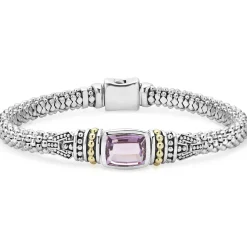 Amethyst Caviar Bracelet | 6mm