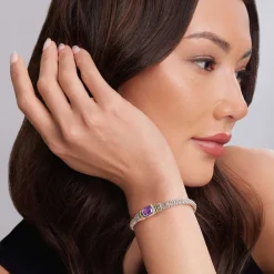 Amethyst Caviar Bracelet | 6mm