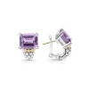Amethyst Huggie Earring