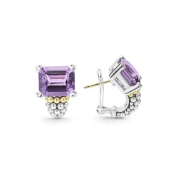 Amethyst Huggie Earring