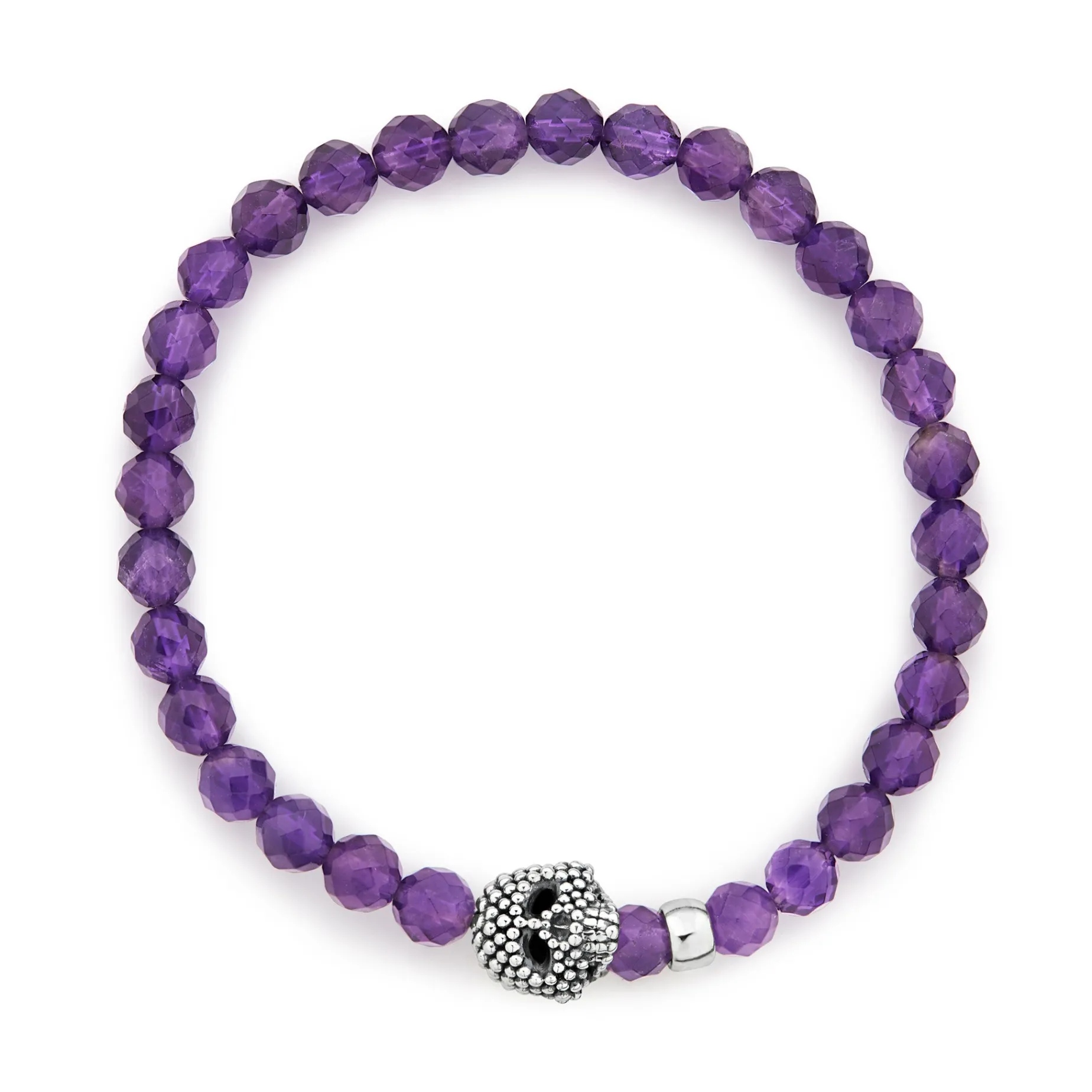 Amethyst Skull Bracelet