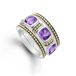 Amethyst Stacking Rings