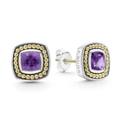 Amethyst Stud Earrings