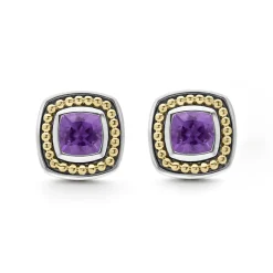 Amethyst Stud Earrings