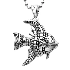 Angel Fish Pendant Necklace