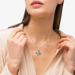 Angel Fish Pendant Necklace