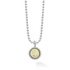 B Initial Charm Necklace
