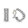 Beaded Diamond Huggie Earrings