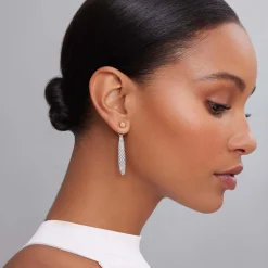 Beaded 18K Gold Stud Earrings