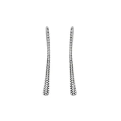 Beaded Thin Drop Earrings