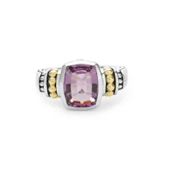 Bezel-Set Amethyst Ring