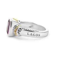 Bezel-Set Amethyst Ring
