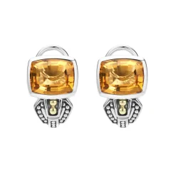 Bezel-Set Citrine Earrings