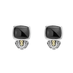 Bezel-Set Onyx Earrings