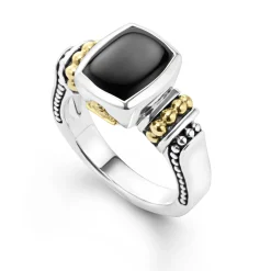 Bezel-Set Onyx Ring