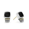 Bezel-Set Onyx Stud Earrings