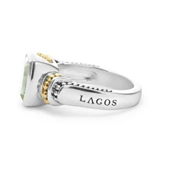 Bezel-Set Prasiolite Ring