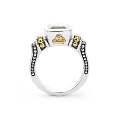 Bezel-Set Prasiolite Ring