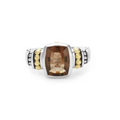 Bezel-Set Smokey Quartz Ring