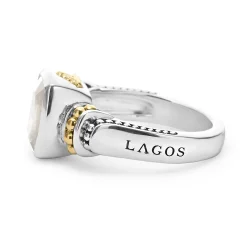 Bezel-Set White Topaz Ring