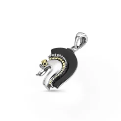 Black Agate Helmet Amulet