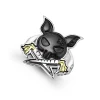 Black Agate Krunch Ring