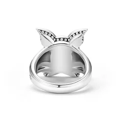 Black Agate Krunch Ring