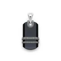 Black Agate Tag Amulet