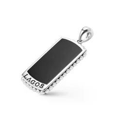 Black Agate Tag Amulet