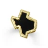 Black Agate Texas State Ring