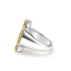 Black Agate Texas State Ring