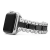 Black Ceramic and Stainless Steel Watch Bracelet-38-45mm