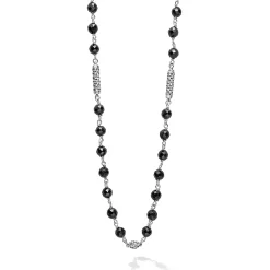 Black Ceramic Beaded Necklace