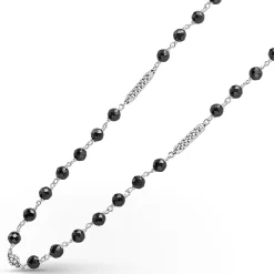 Black Ceramic Beaded Necklace