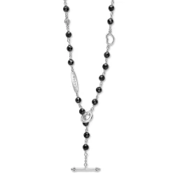 Black Ceramic Beaded Necklace