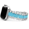 Blue Ceramic and Stainless Steel Watch Bracelet-38-45mm