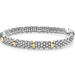 Blue Sapphire Caviar Bracelet | 6mm