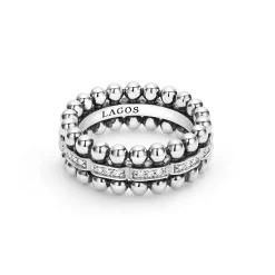 Caviar Beaded Diamond Ring