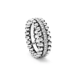 Caviar Beaded Diamond Ring