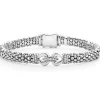 Caviar Buckle Diamond Bracelet | 6mm