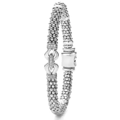 Caviar Buckle Diamond Bracelet | 6mm