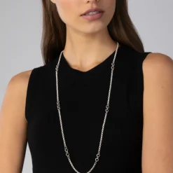 Caviar Circle Link Necklace