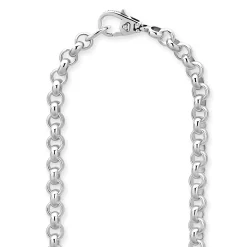 Caviar Circle Link Necklace
