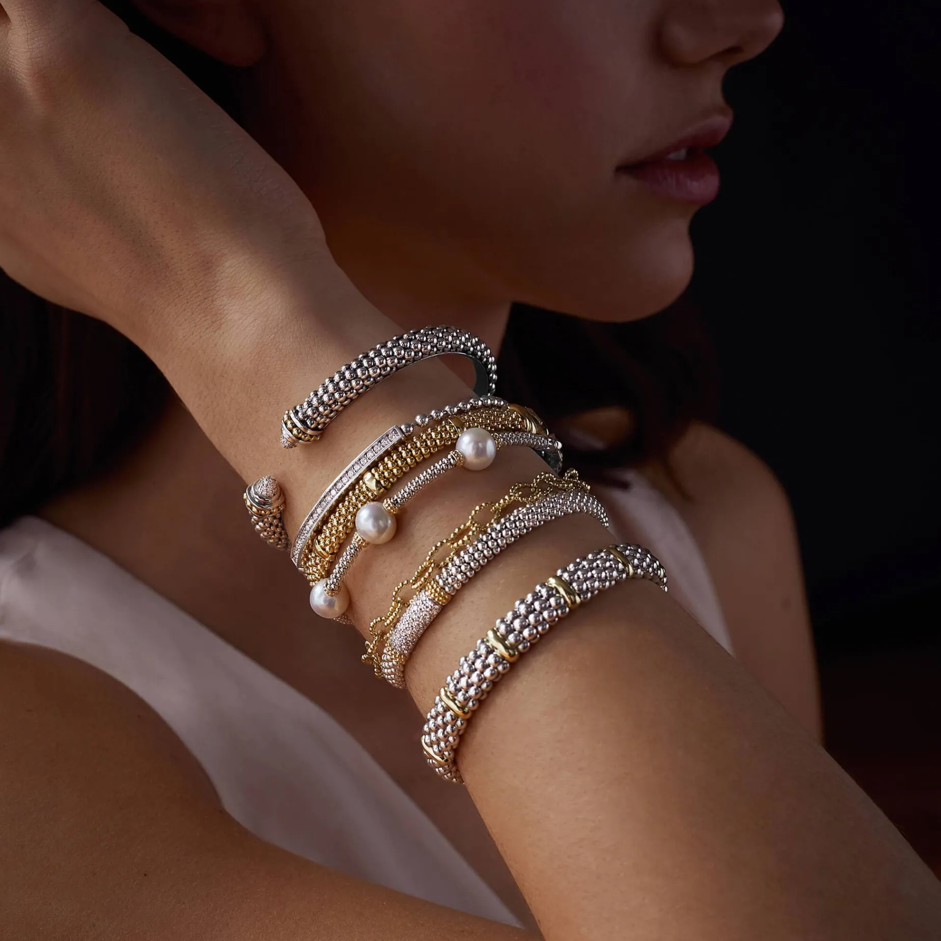 Caviar Diamond Bracelet | 6mm