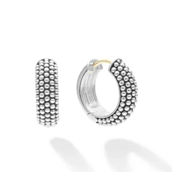 Caviar Huggie Earrings