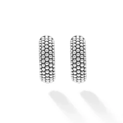 Caviar Huggie Earrings