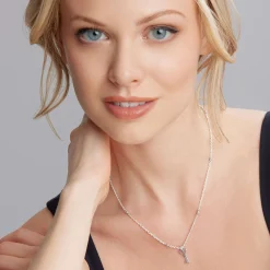 Caviar Key Diamond Pendant Necklace