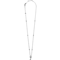 Caviar Key Diamond Pendant Necklace